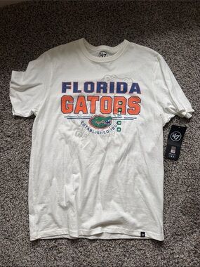'47 Florida Gators White Tee with Orange & Blue Logo